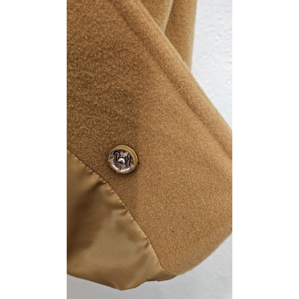 Nine West Camel Brown Wool Blend Pea Coat - Picture 7 of 16
